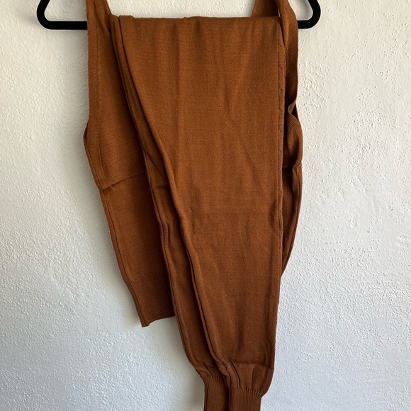 CCK Style Junior Brown Ribbed Wool- Blend  Open Cardigan Set , Size XL - Picture 5 of 7